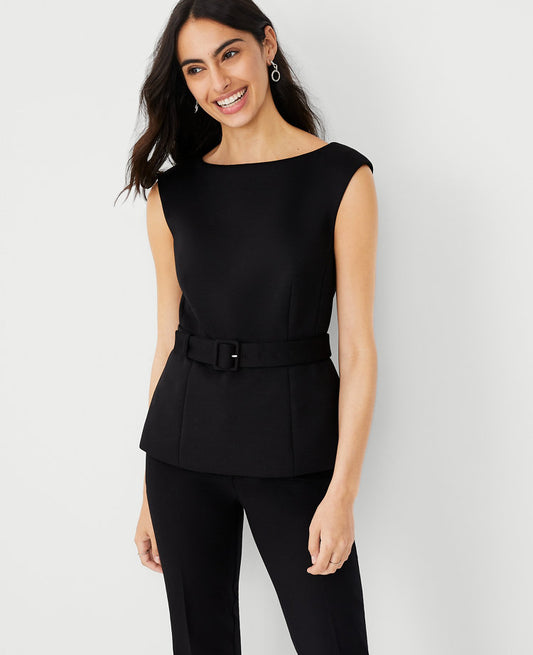 The Belted Top in Double Knit