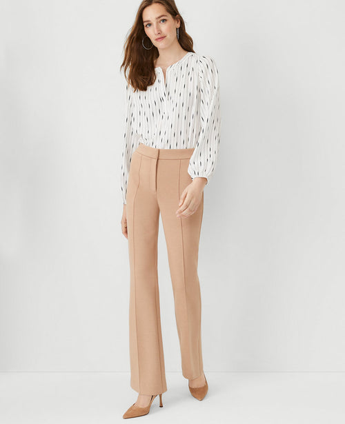 The Pintucked Trouser Pant in Double Knit