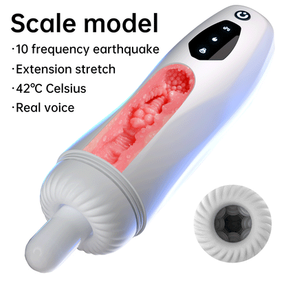 Retractable Vibrating Masturbation Cup Automatic Male Masturbation Sex Toy