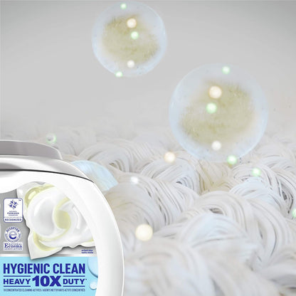 Tide Hygienic Clean Heavy 10x Duty Power PODS Laundry Detergent Pacs For Visible and Invisible Dirt, Spring Meadow Scent, 45 Count