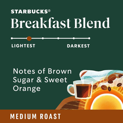 Starbucks Ground Coffee, Medium Roast Coffee, Pike Place Roast, 100% Arabica, 1 Bag (28 Oz)