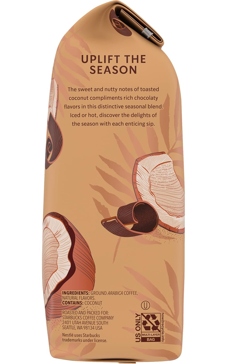 Starbucks Ground Coffee, Medium Roast Coffee, Pike Place Roast, 100% Arabica, 1 Bag (28 Oz)