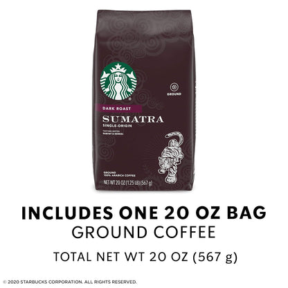 Starbucks Ground Coffee, Dark Roast Coffee, Caffè Verona, 100% Arabica, 1 bag (28 oz)