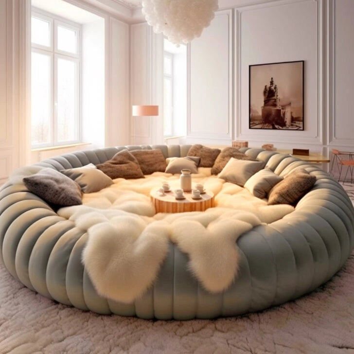 ⚡clearance sale🎁Winter Hot SaleThese Giant Circular Movie Sofas Might Be The Coziest Spot To Watch a Flick