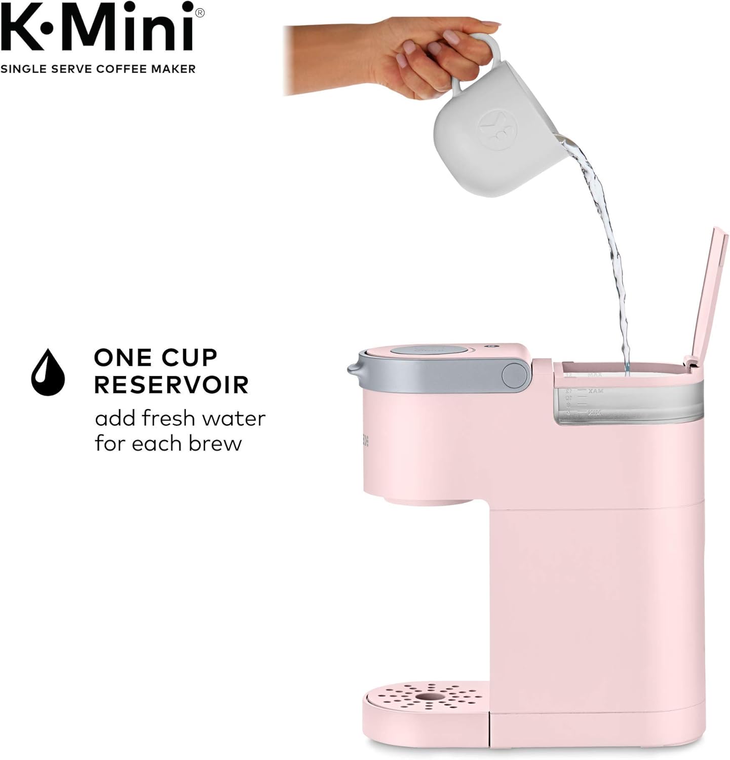 Keurig K-Mini Single Serve K-Cup Pod Coffee Maker, 6 to 12oz Brew size, with Cord Storage, Perfect for Small Spaces, Black