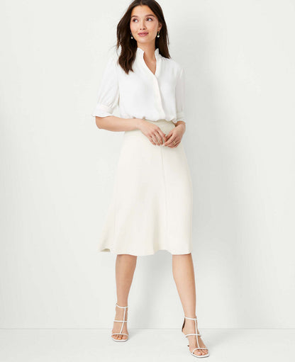 The Flare Skirt in Fluid Crepe