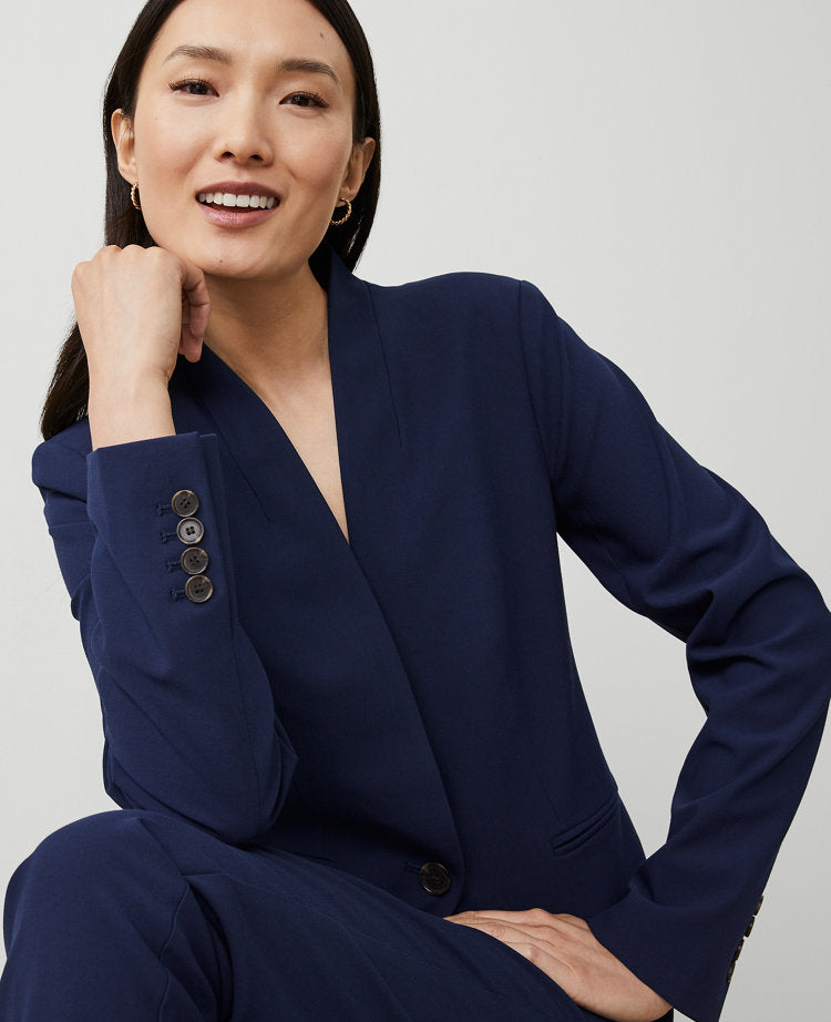 The Cutaway Blazer in Bi-Stretch