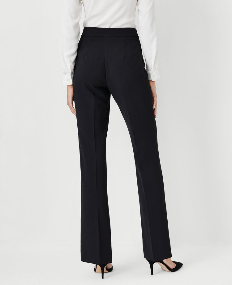 The Petite Side Zip Trouser Pant in Fluid Crepe - Curvy Fit