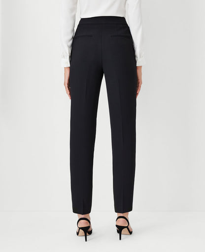 The Side Zip Ankle Pant in Fluid Crepe - Curvy Fit