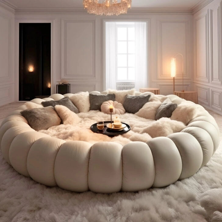 ⚡clearance sale🎁Winter Hot SaleThese Giant Circular Movie Sofas Might Be The Coziest Spot To Watch a Flick