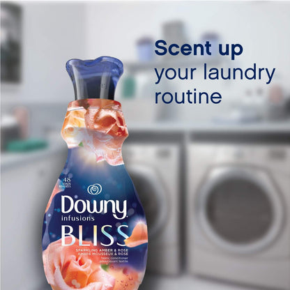 Downy Infusions Laundry Fabric Softener Liquid, CALM, Lavender and Vanilla Bean Scent, 56 fl oz (Pack of 2)