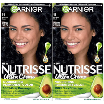 Garnier Hair Color Nutrisse Nourishing Creme, 40 Dark Brown (Dark Chocolate) Permanent Hair Dye, 1 Count (Packaging May Vary)