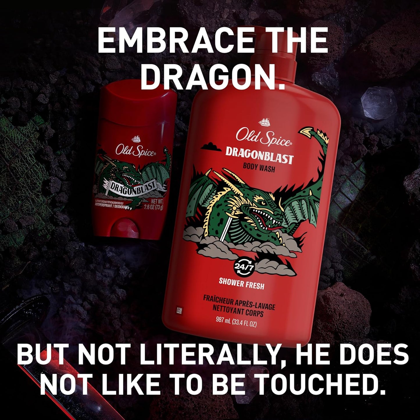 Old Spice Body Wash for Men, 24/7 Shower Fresh with Lasting Scent, Red Collection, Swagger with Cedarwood Scent, 24 fl oz (Pack of 2)