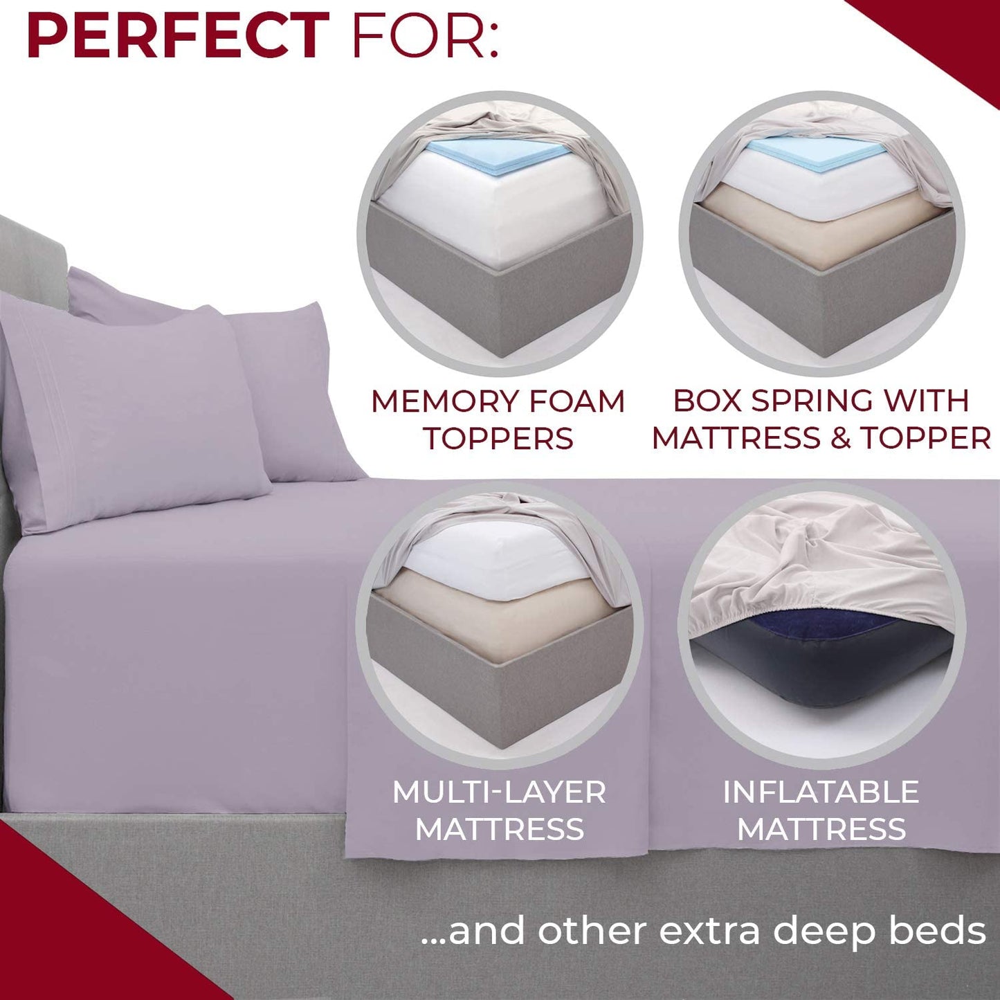 Queen Sheet Sett- 4 Piece