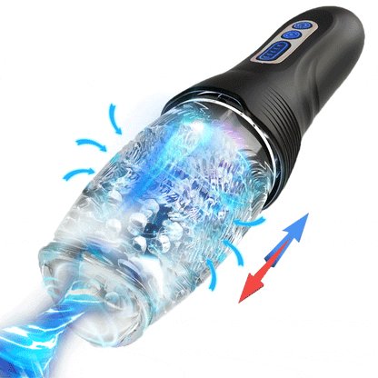 3.0 Version Male Rose Thrusting Rotating And Vibrating Oral Sex Masturbation Cup