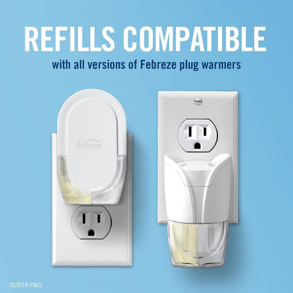 Febreze Plug in Air Fresheners, Gain Original Scent, Odor Eliminator for Strong Odors, Scented Oil Refill (3 Count)