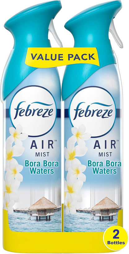 Febreze Air Freshener Spray, Linen & Sky, Odor Eliminator for Strong Odors, 8.8 Oz (2 Count)