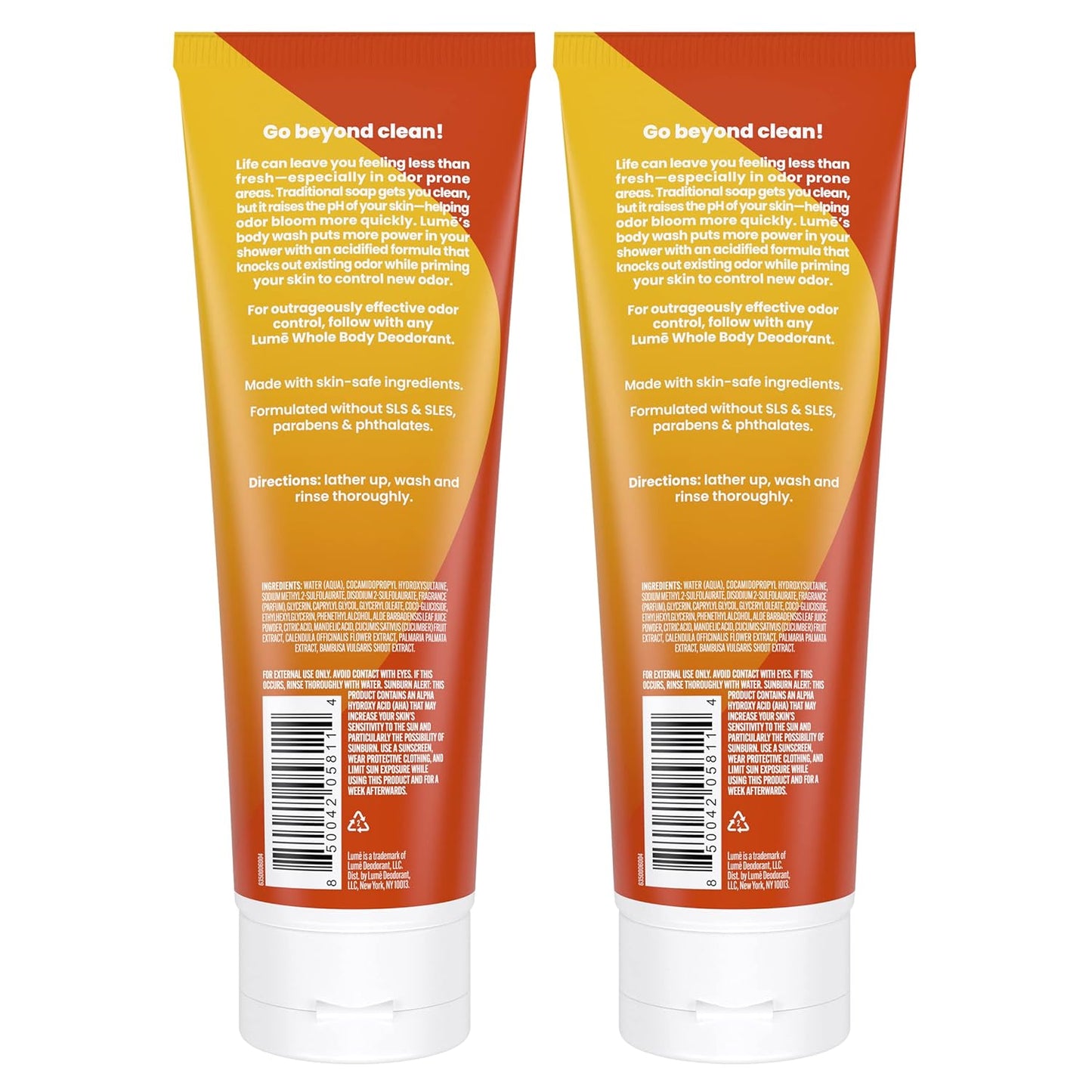 Lume Acidified Body Wash - 24 Hour Odor Control - Removes Odor Better than Soap - Moisturizing Formula - Formulated Without SLS or Parabens - OB/GYN Developed - 8.5 ounce (Peony Rose)