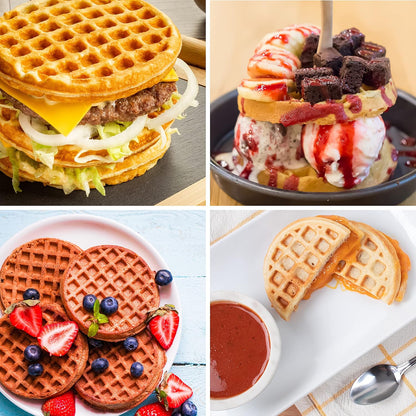 Nostalgia MyMini Cars and Trucks Shape Electric Waffle Maker, 5-Inch Non-Stick Griddle for Waffles, Hash Browns, Eggs, and More, Yellow