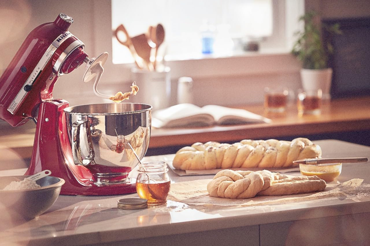 KitchenAid Artisan Series 5 Quart Tilt Head Stand Mixer with Pouring Shield KSM150PS, Removable bowl, Aqua Sky