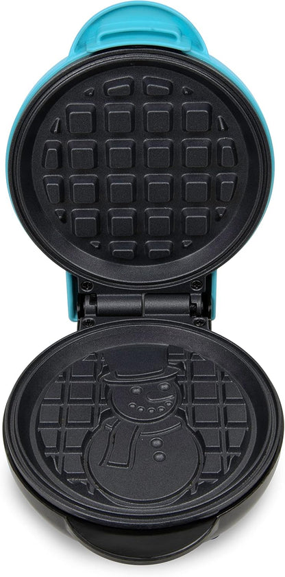 Nostalgia MyMini Cars and Trucks Shape Electric Waffle Maker, 5-Inch Non-Stick Griddle for Waffles, Hash Browns, Eggs, and More, Yellow
