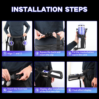 Buff - Waterproof Telescopic Sucking Vibration Masturbation Cup With Wearable Panty