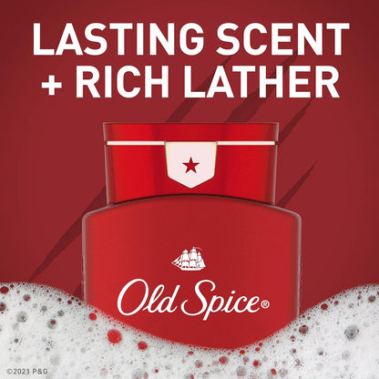 Old Spice Body Wash for Men, 24/7 Shower Fresh with Lasting Scent, Red Collection, Swagger with Cedarwood Scent, 24 fl oz (Pack of 2)