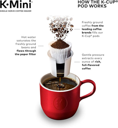Keurig K-Mini Single Serve K-Cup Pod Coffee Maker, 6 to 12oz Brew size, with Cord Storage, Perfect for Small Spaces, Black