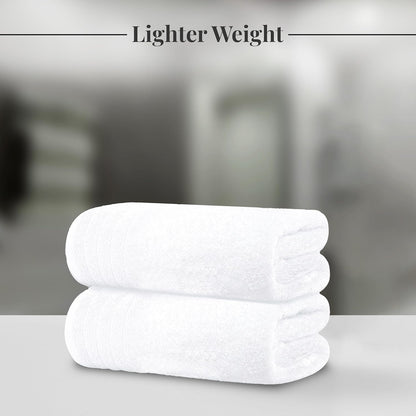 Tens Towels Extra Large Bath Towels 30 x 60 Inches, 100% Cotton, Larger & Lighter, Quicker to Dry, Lighter Weight, Super Soft and Absorbent, Perfect Bathroom Towels