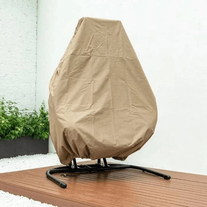 💝2024 HomeGood Solid Wood Wicker Swing Chair With Stand Rain Cover Included