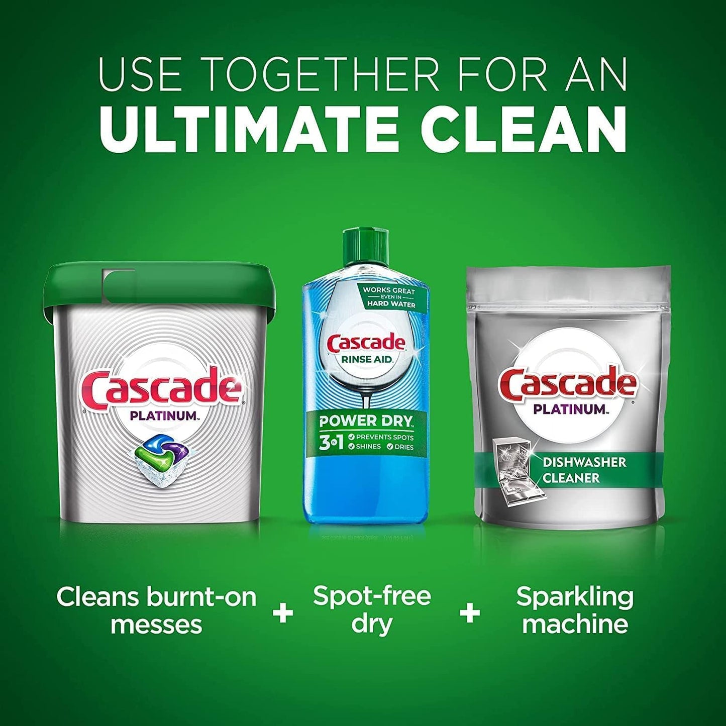 Cascade Power Dry Dishwasher Rinse Aid, 16 fl oz