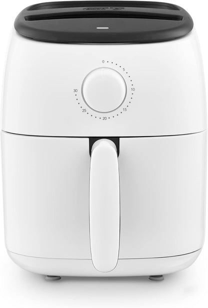 DASH Tasti-Crisp™ Electric Air Fryer Oven, 2.6 Qt., Aqua – Compact Air Fryer for Healthier Food in Minutes, Ideal for Small Spaces - Auto Shut Off, Analog, 1000-Watt