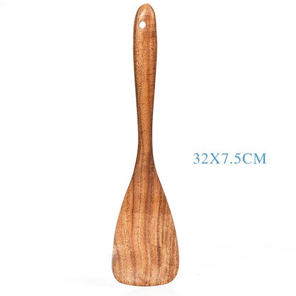 Eco-Friendly Teak Wood Kitchen Spoon Set