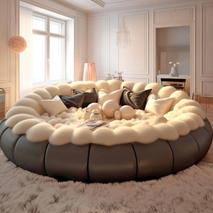 ⚡clearance sale🎁Winter Hot SaleThese Giant Circular Movie Sofas Might Be The Coziest Spot To Watch a Flick