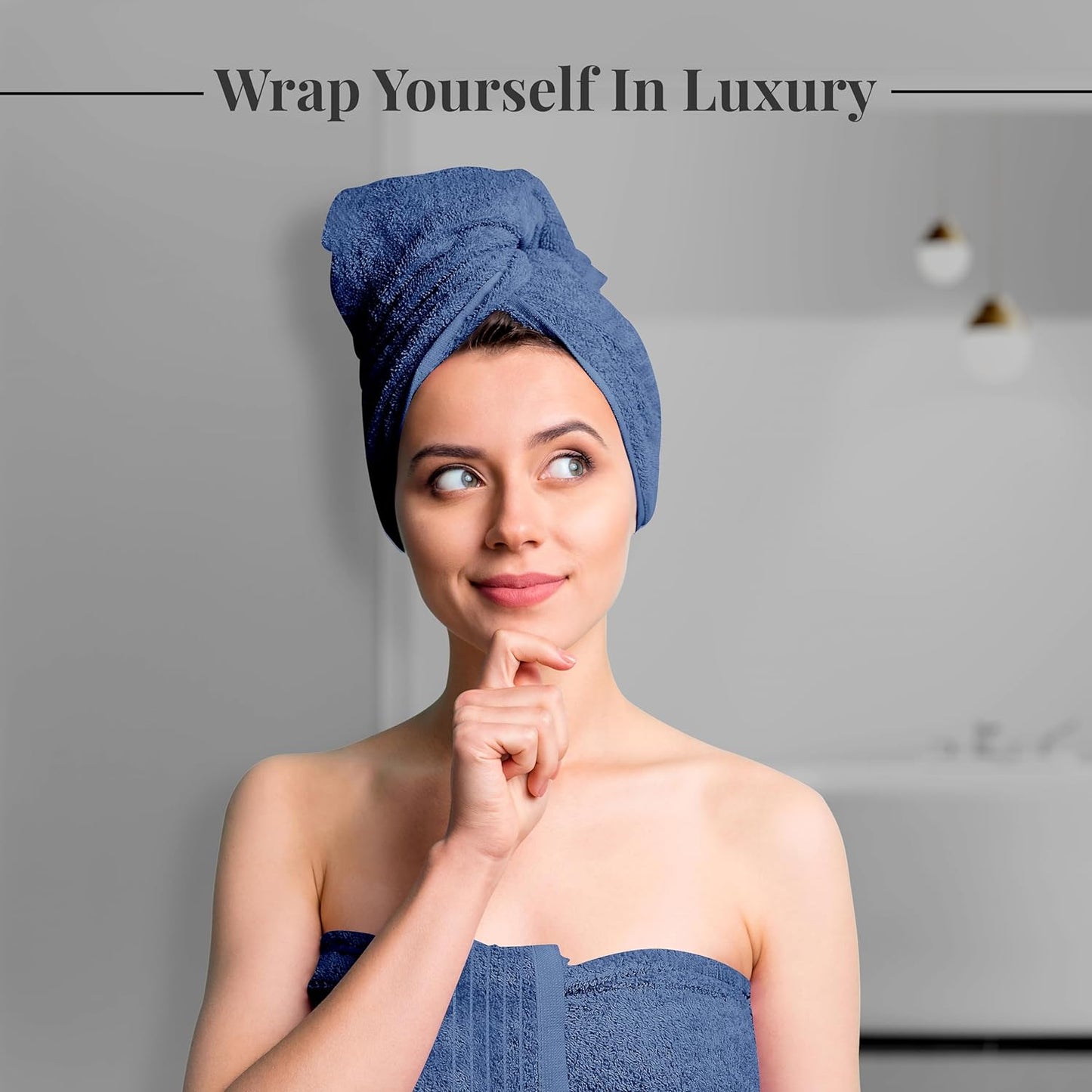 Tens Towels Extra Large Bath Towels 30 x 60 Inches, 100% Cotton, Larger & Lighter, Quicker to Dry, Lighter Weight, Super Soft and Absorbent, Perfect Bathroom Towels