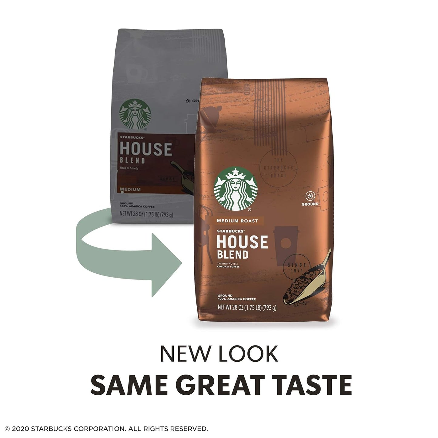 Starbucks Ground Coffee, Medium Roast Coffee, Pike Place Roast, 100% Arabica, 1 Bag (28 Oz)
