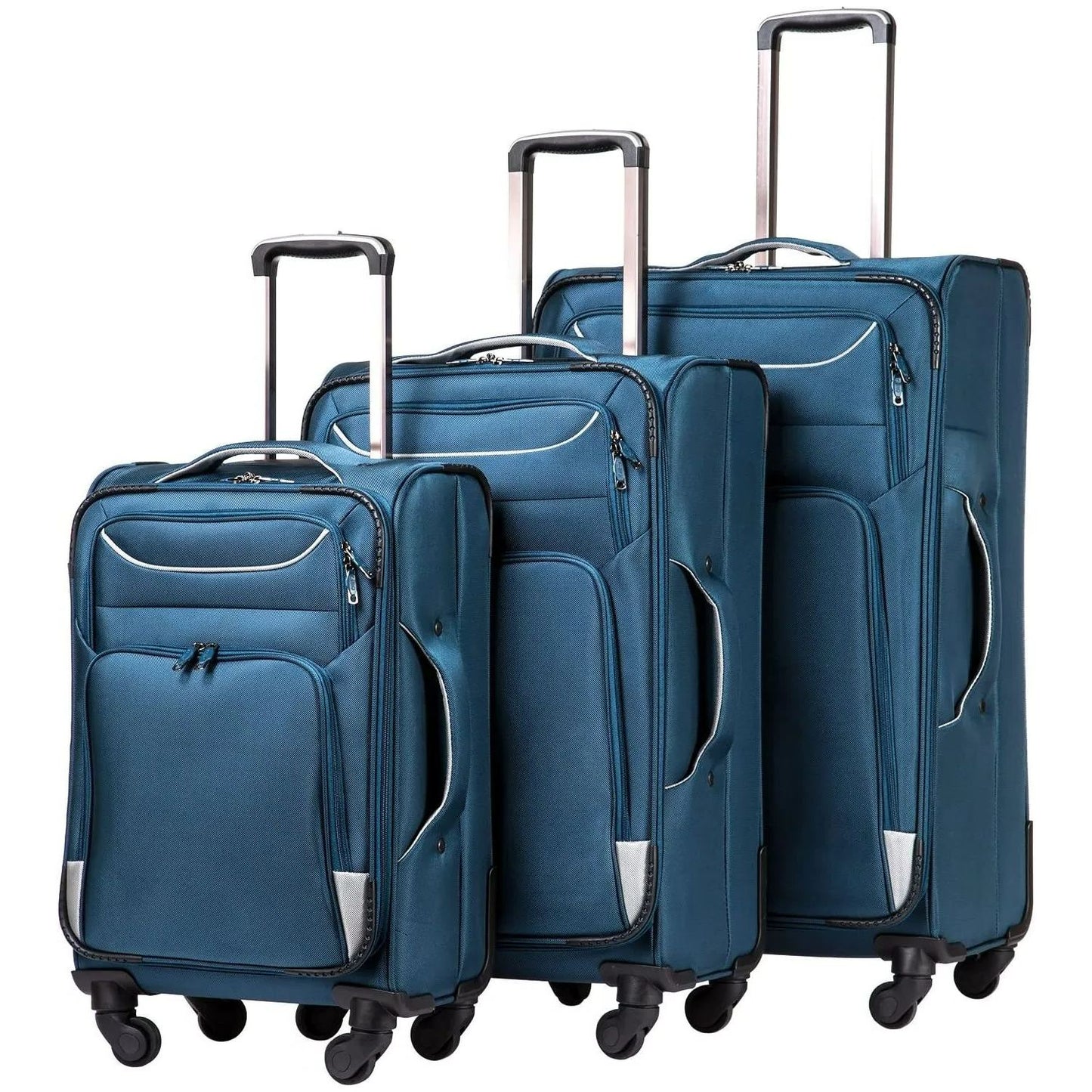 Luggage 3 Piece Set Suitcase Spinner Softshell lightweight