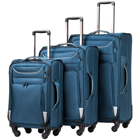 Luggage 3 Piece Set Suitcase Spinner Softshell lightweight