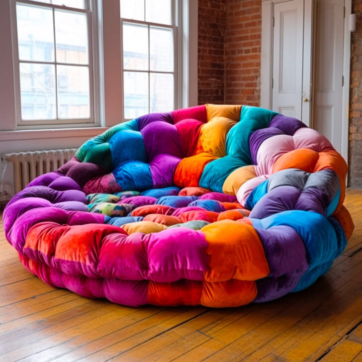 ⚡clearance sale🎁Winter Hot SaleThese Giant Circular Movie Sofas Might Be The Coziest Spot To Watch a Flick
