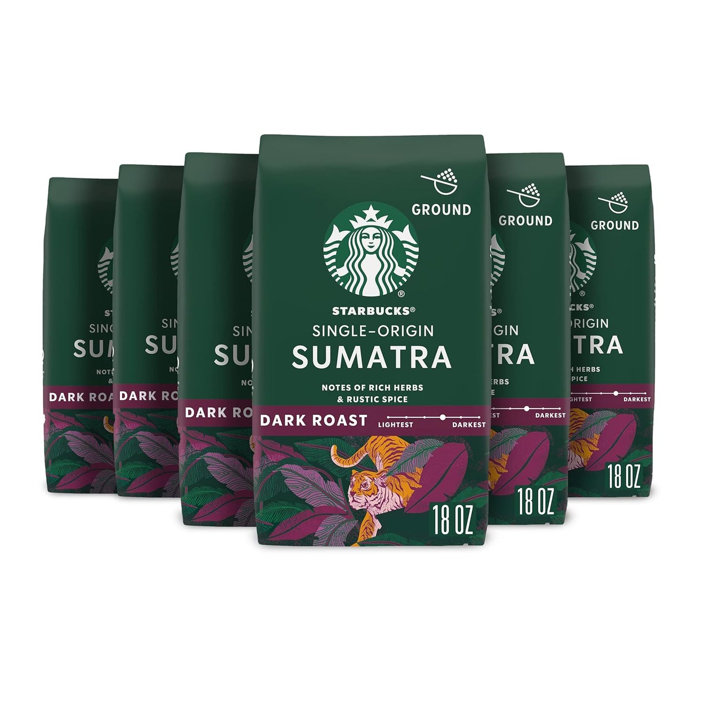 Starbucks Ground Coffee, Dark Roast Coffee, Caffè Verona, 100% Arabica, 1 bag (28 oz)