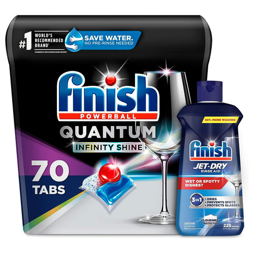 Finish Jet-Dry Rinse Aid, Dishwasher Rinse and Drying Agent, 23 fl oz, Packaging may vary