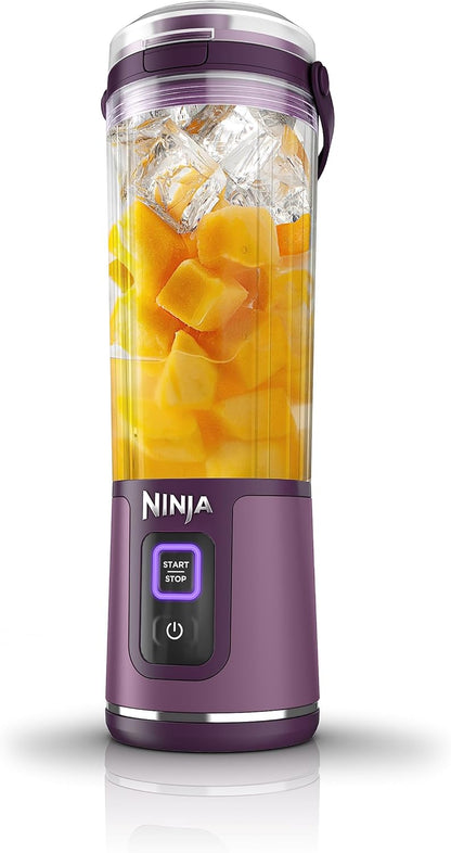 Ninja BC151BK Blast Portable Blender, Cordless, 18oz. Vessel, Personal Blender-for Shakes & Smoothies, BPA Free, Leakproof-Lid & Sip Spout, USB-C Rechargeable, Dishwasher Safe Parts, Black
