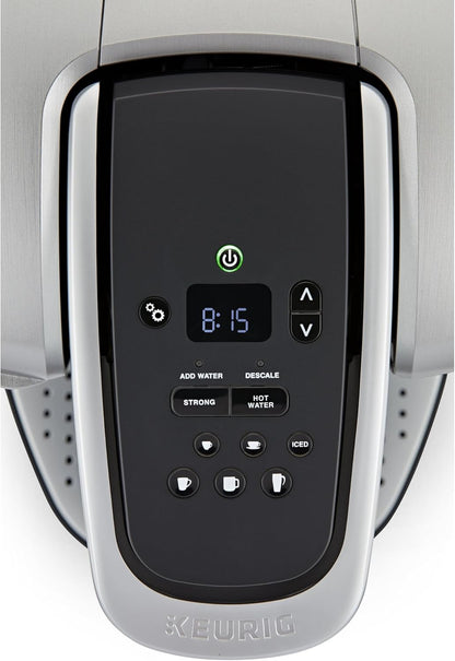Keurig K-Elite Single Serve K-Cup Pod Coffee Maker, with Strength and Temperature Control, Iced Coffee Capability, 8 to 12oz Brew Size, Programmable, Brushed Slate