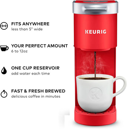 Keurig K-Mini Single Serve K-Cup Pod Coffee Maker, 6 to 12oz Brew size, with Cord Storage, Perfect for Small Spaces, Black