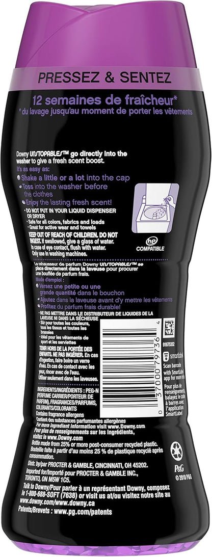 Downy Unstopables In Wash Scent Booster Beads, Fresh Scent, 24 oz, Downy Scent Booster Beads, Unstoppable Laundry Beads, Odor Protection