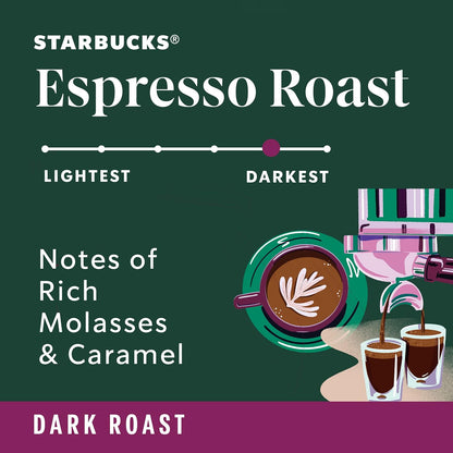 Starbucks Ground Coffee, Dark Roast Coffee, Caffè Verona, 100% Arabica, 1 bag (28 oz)