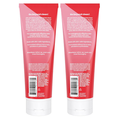 Lume Acidified Body Wash - 24 Hour Odor Control - Removes Odor Better than Soap - Moisturizing Formula - Formulated Without SLS or Parabens - OB/GYN Developed - 8.5 ounce (Peony Rose)