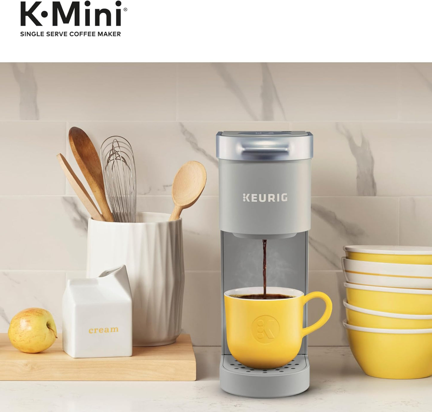 Keurig K-Mini Single Serve K-Cup Pod Coffee Maker, 6 to 12oz Brew size, with Cord Storage, Perfect for Small Spaces, Black