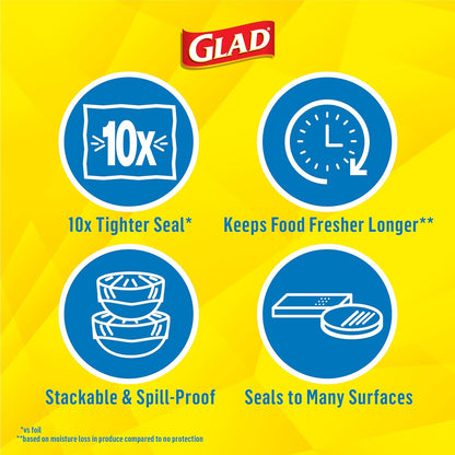 Glad® Press'n Seal® Plastic Food Wrap - 100 Square Foot Roll - 3 Pack (Package May Vary)
