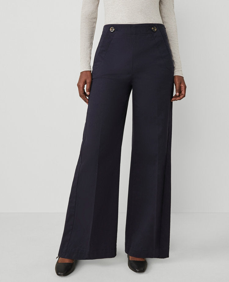 Weekend Collection Wide-Leg Sailor Pant